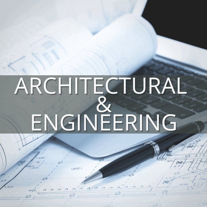 Architect working over technical drawings