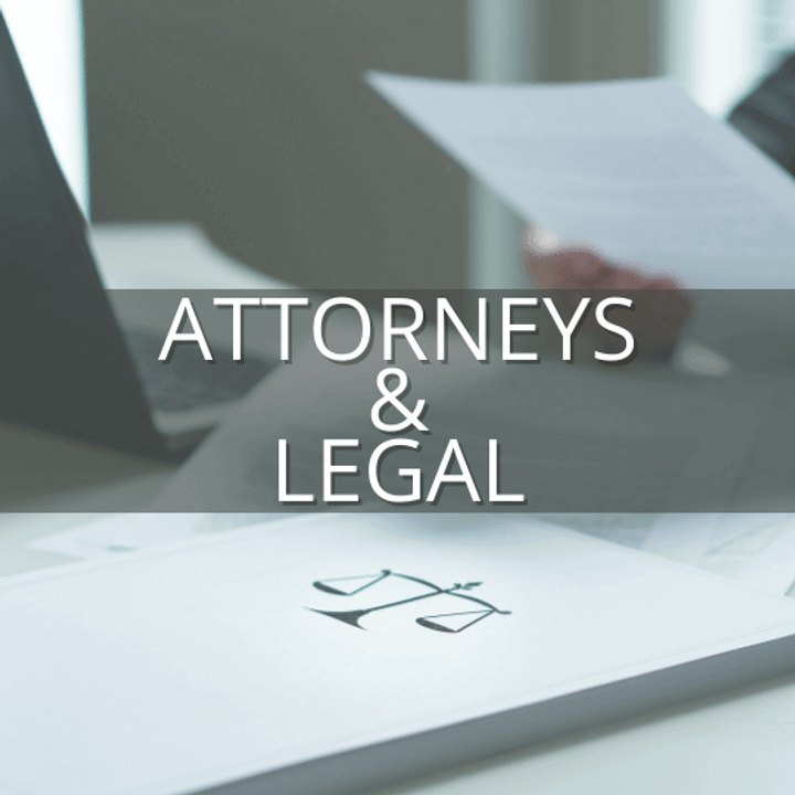 Law office desk with legal reference books